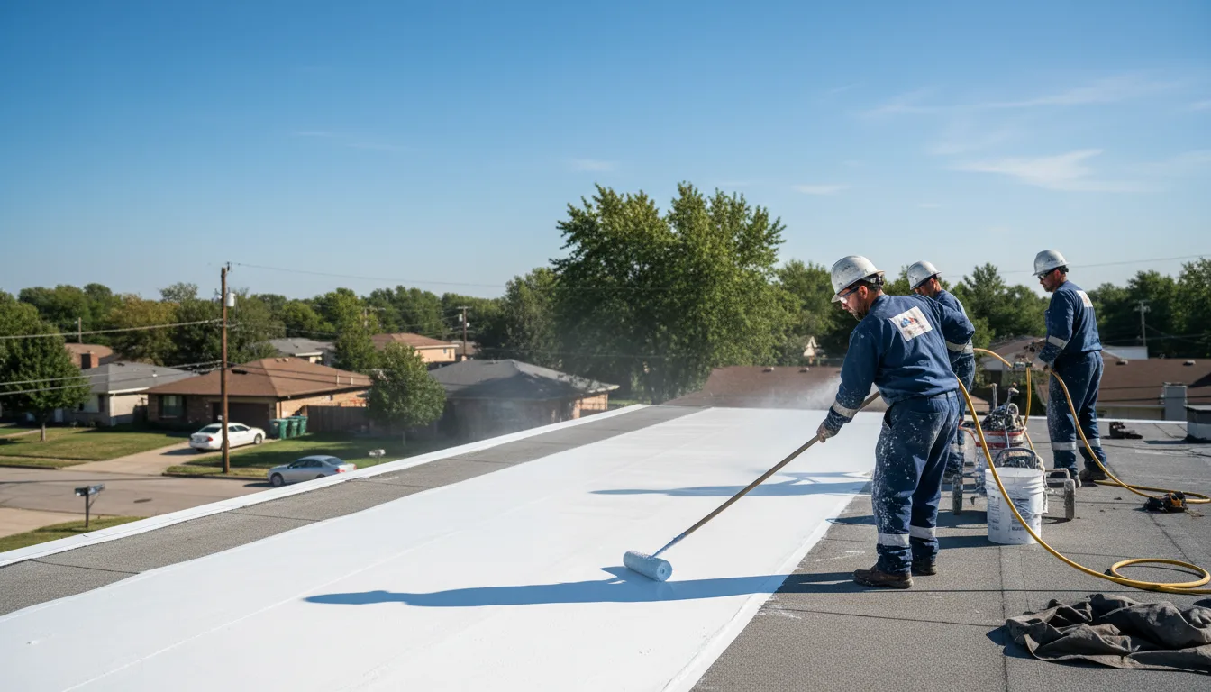 Commercial roof coating in Maynard, MA near me